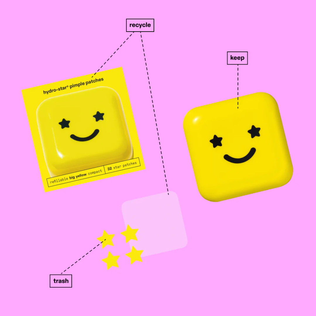 Hydro-Star® Pimple Patches + Big Yellow (compact with 32 patches)